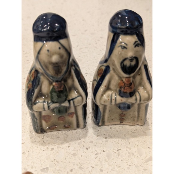 Mexican Tonala Pottery Folk Art Nativity Set Christmas Mexico - Set Of 11 Pieces - Picture 9 of 16